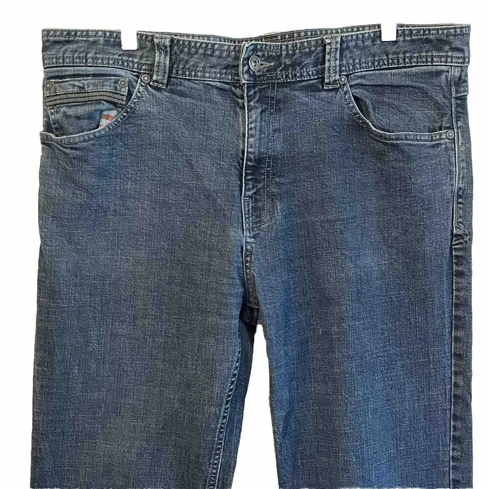 PrAna Men's Size 36 Slim Fit Blue Denim Casual Jeans 36" x 31" - Picture 2 of 6
